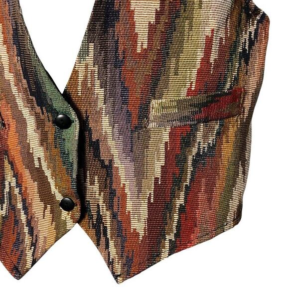 J Lewis Collections LTD Vintage Aztec Southwestern Western Vest Womens sz M - Picture 6 of 15